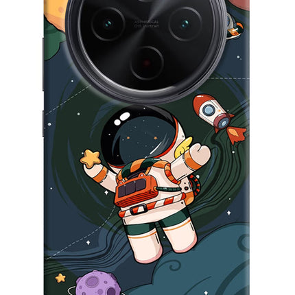 Cartoon Astronaut iQOO Z10 5G Hard Case Back Cover by Casekaro