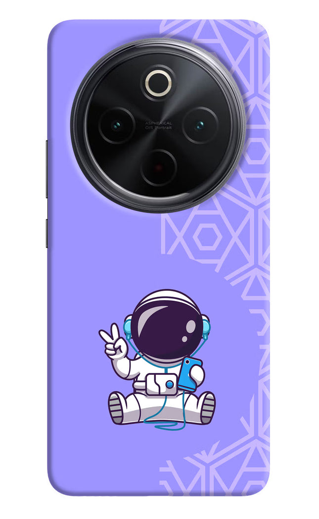 Cute Astronaut Chilling iQOO Z10 5G Hard Case Back Cover by Casekaro