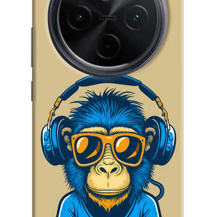 Monkey Headphone iQOO Z10 5G Hard Case Back Cover by Casekaro