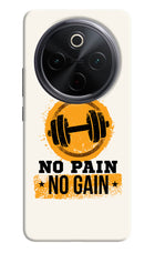 No Pain No Gain iQOO Z10 5G Hard Case Back Cover by Casekaro