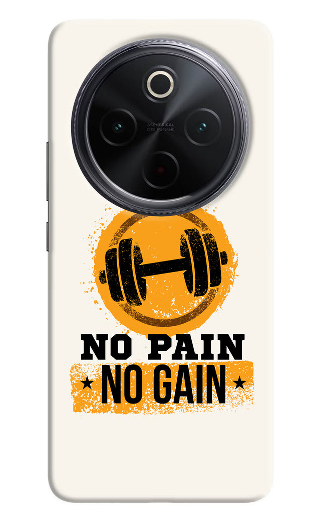 No Pain No Gain iQOO Z10 5G Hard Case Back Cover by Casekaro