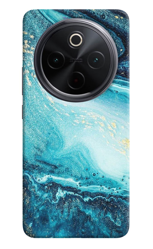 Blue Glitter Marble iQOO Z10 5G Hard Case Back Cover by Casekaro