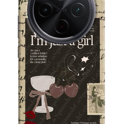 I am just a girl iQOO Z10 5G Hard Case Back Cover by Casekaro