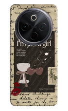 I am just a girl iQOO Z10 5G Hard Case Back Cover by Casekaro