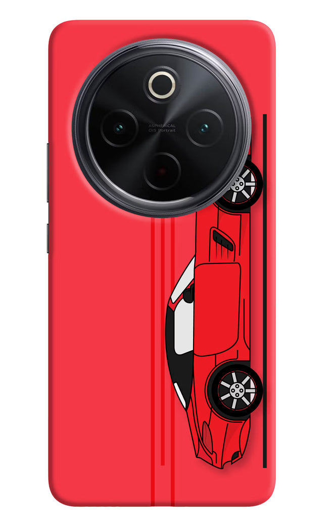 Red Velocity iQOO Z10 5G Hard Case Back Cover by Casekaro