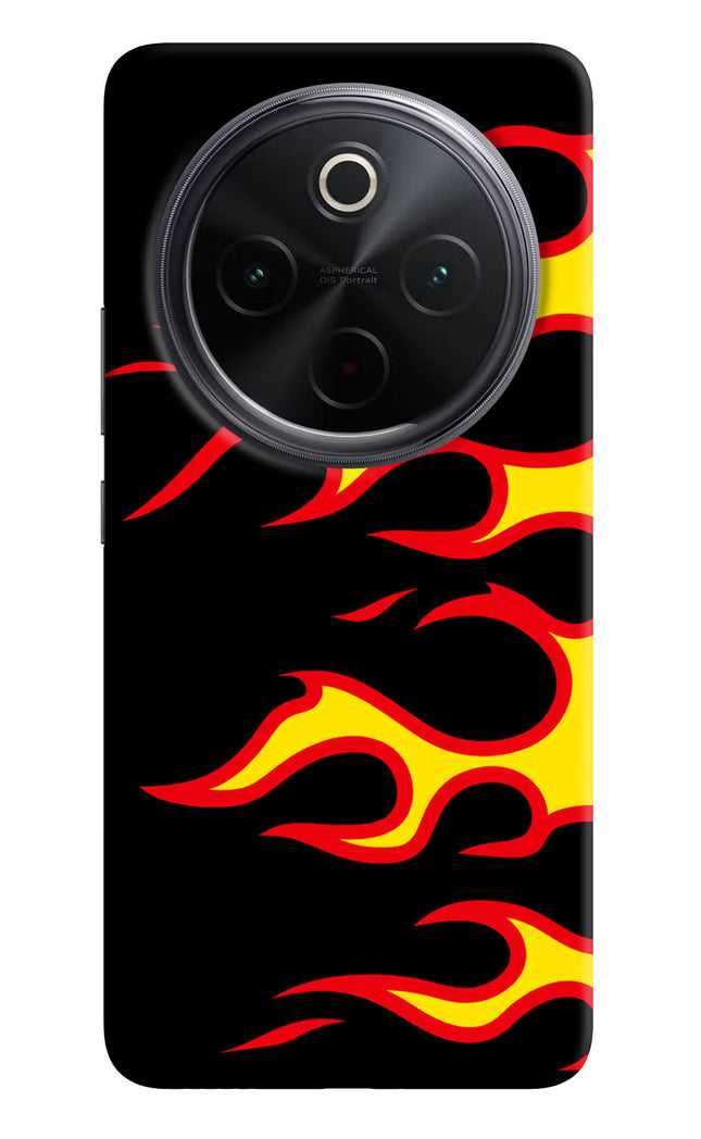 Side Sweep Flames iQOO Z10 5G Hard Case Back Cover by Casekaro