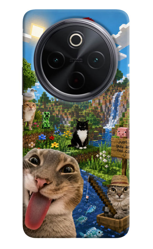 Minecraft Cat Chaos iQOO Z10 5G Hard Case Back Cover by Casekaro