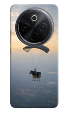 Skydiving Cow iQOO Z10 5G Hard Case Back Cover by Casekaro