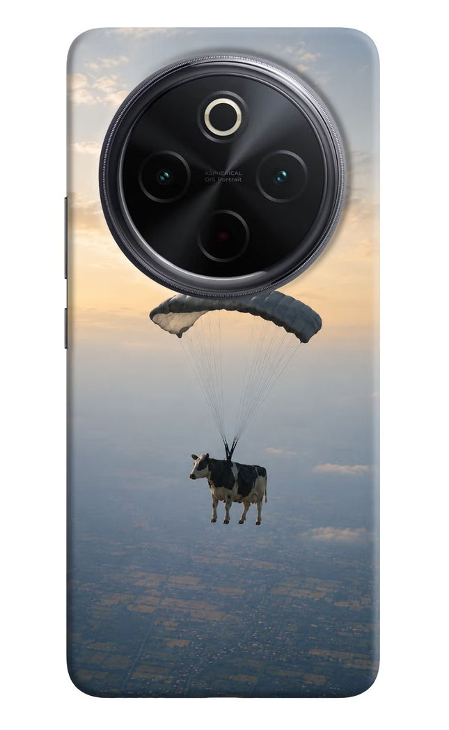 Skydiving Cow iQOO Z10 5G Hard Case Back Cover by Casekaro