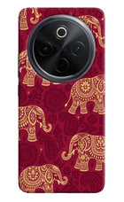 Maroon Elephant iQOO Z10 5G Hard Case Back Cover by Casekaro