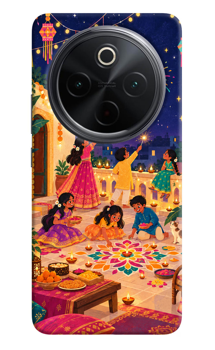 Diwali Night iQOO Z10 5G Back Cover, Hard case