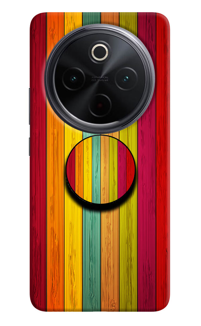 Multicolor Wooden iQOO Z10 5G Pop Case by Casekaro