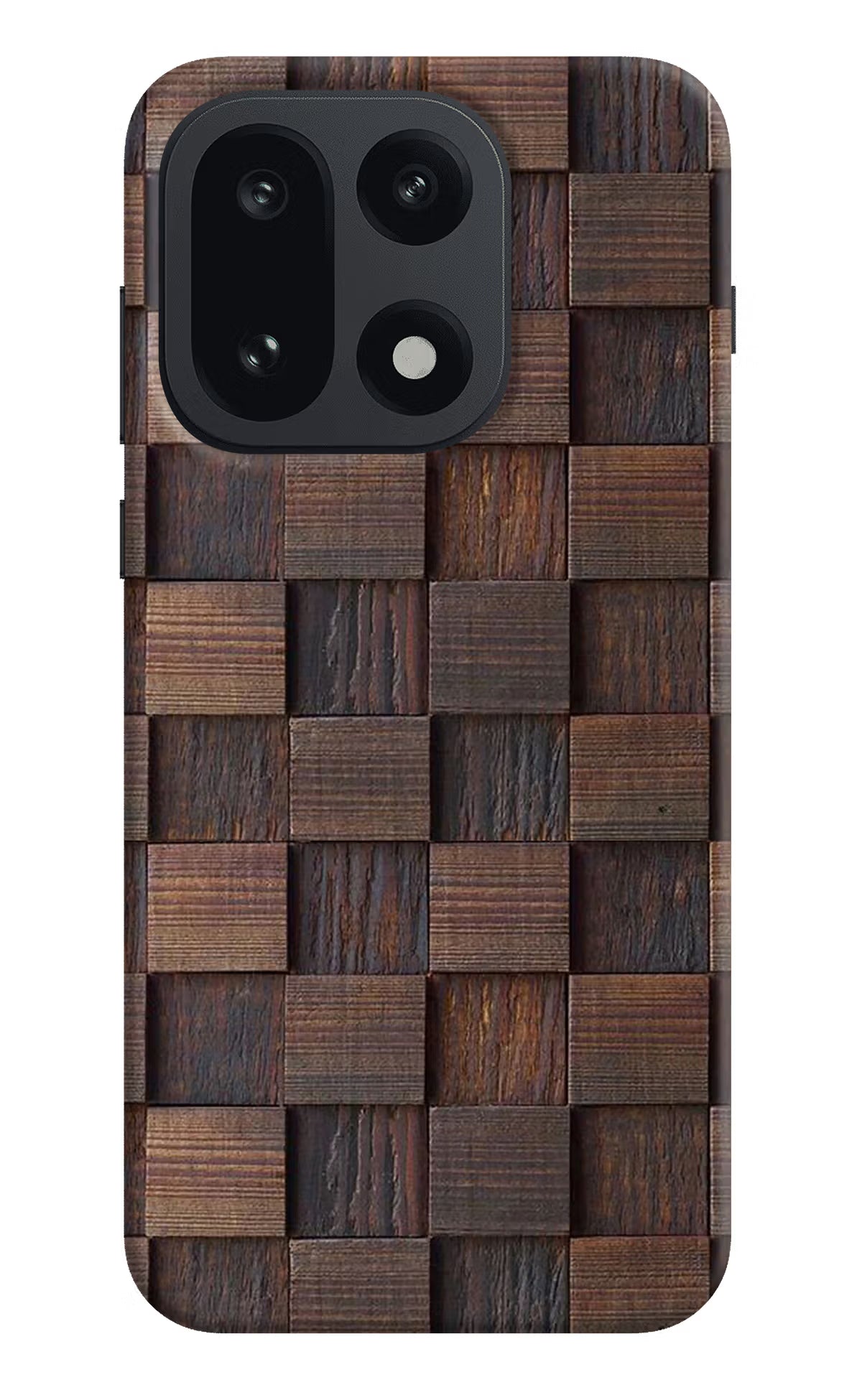 Wooden Cube Design OnePlus 15 Hard Case Back Cover by Casekaro