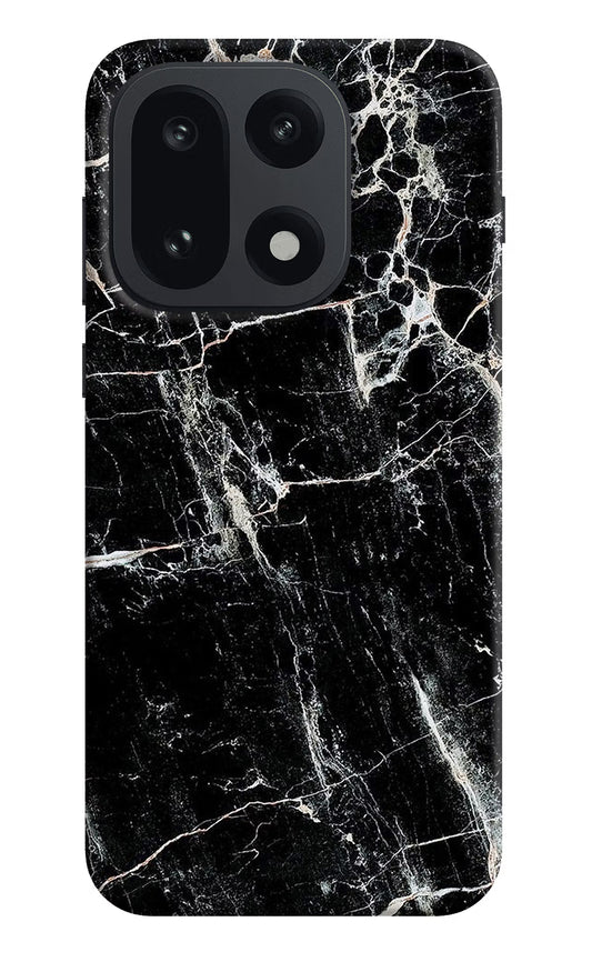 Black Marble Texture OnePlus 15 Hard Case Back Cover by Casekaro