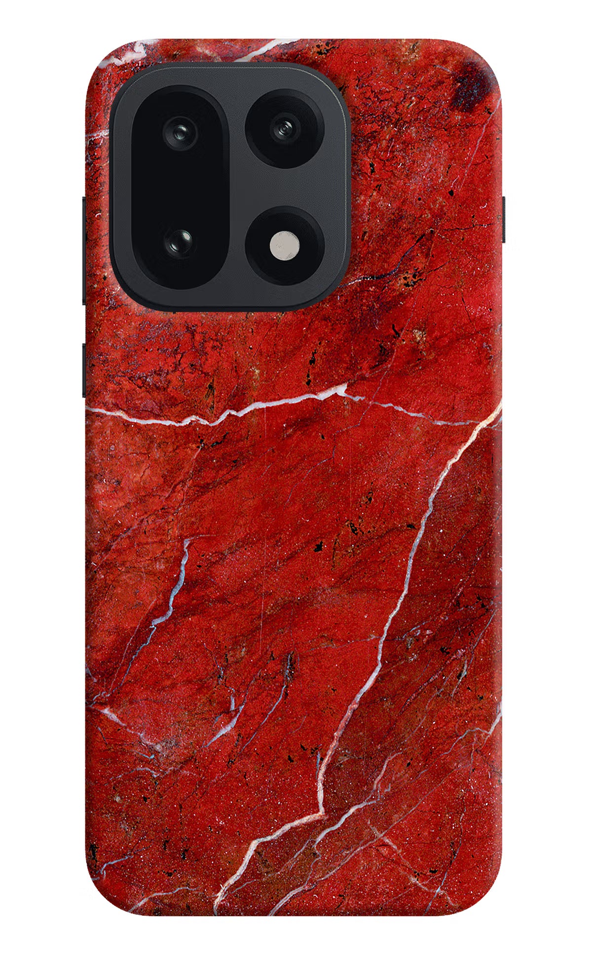 Red Marble Design OnePlus 15 Hard Case Back Cover by Casekaro