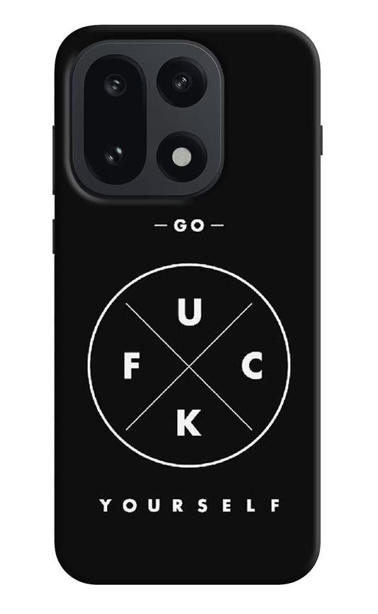 Go Fuck Yourself OnePlus 15 Hard Case Back Cover by Casekaro