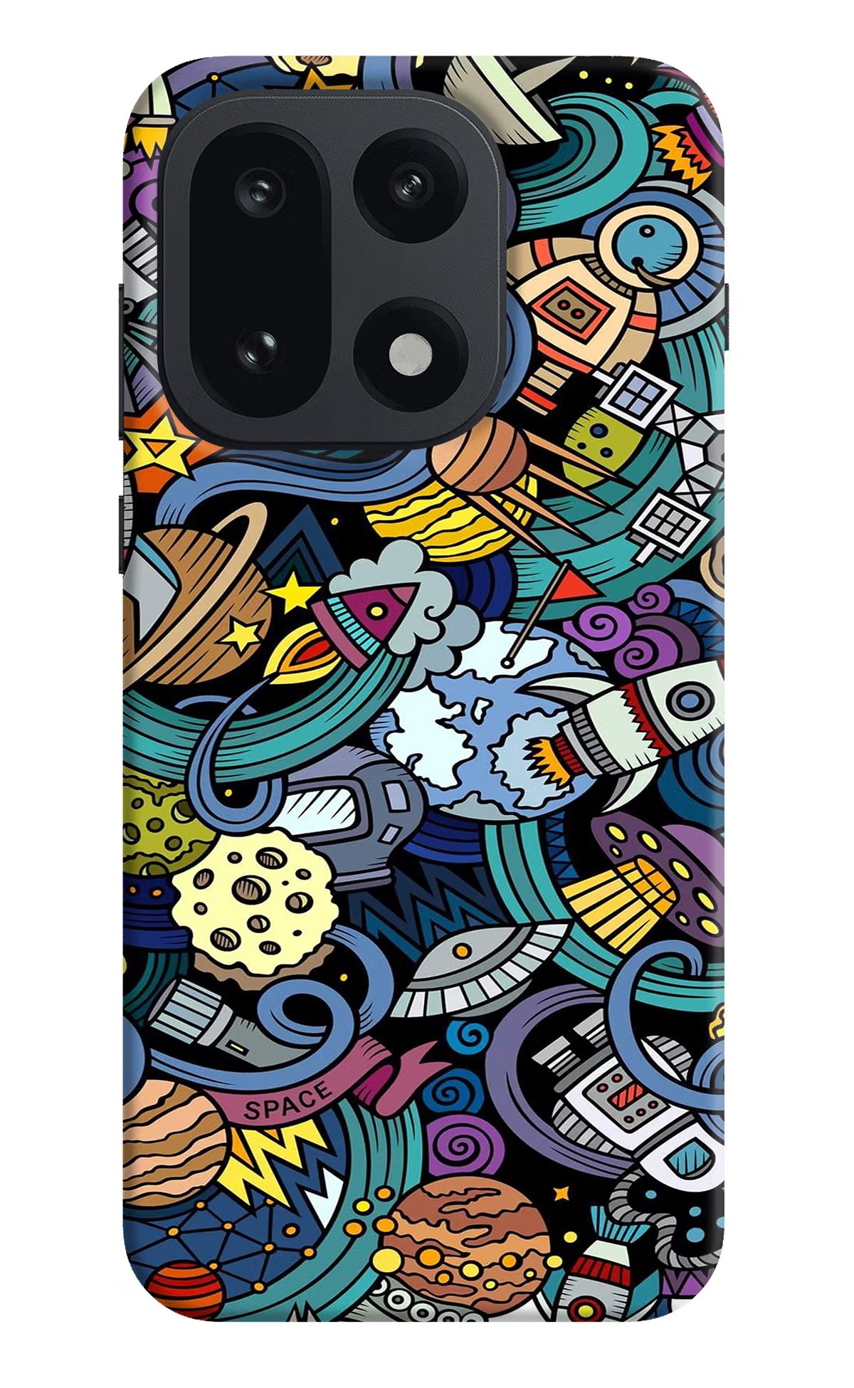 Space Abstract OnePlus 15 Hard Case Back Cover by Casekaro