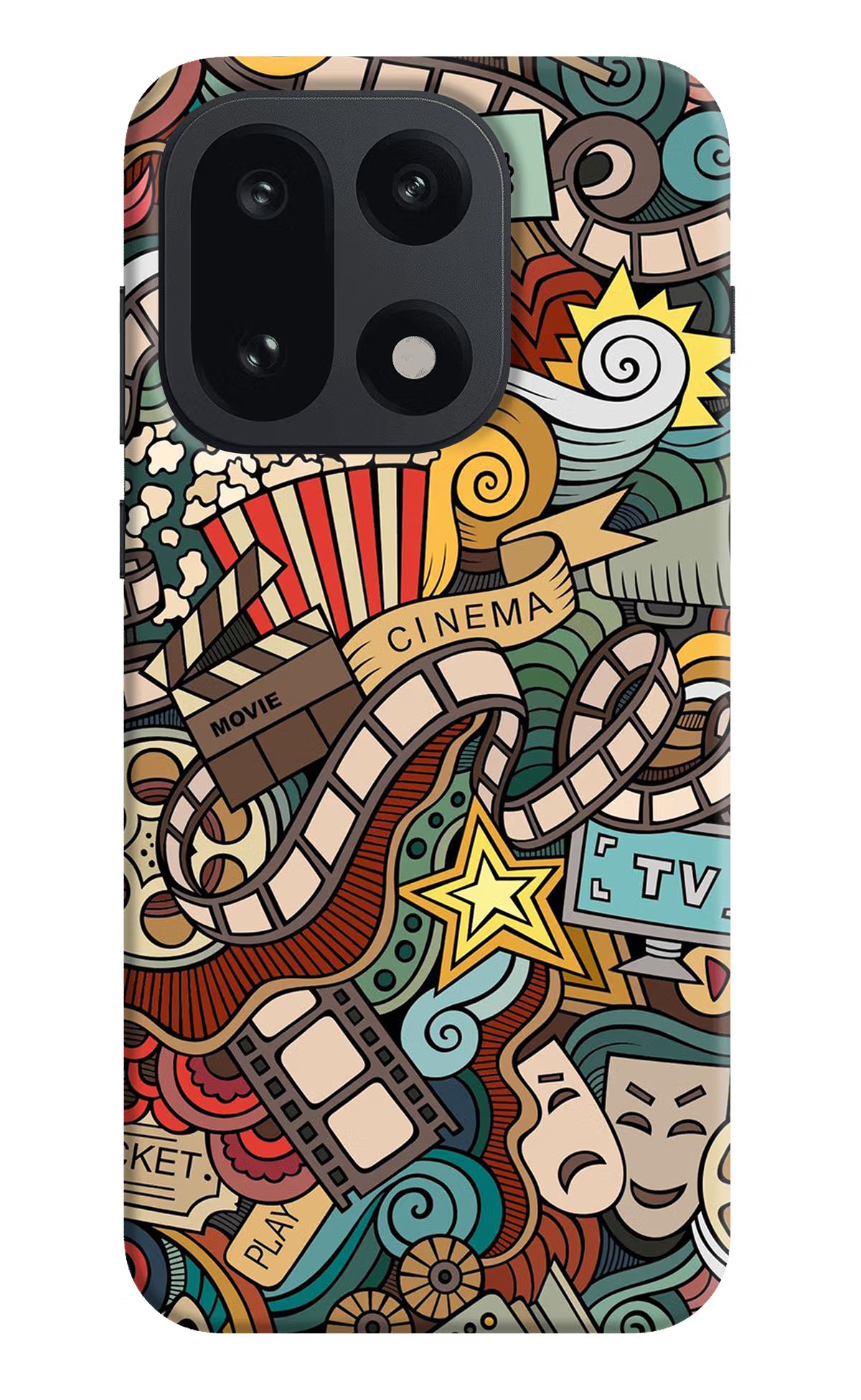 Cinema Abstract OnePlus 15 Hard Case Back Cover by Casekaro