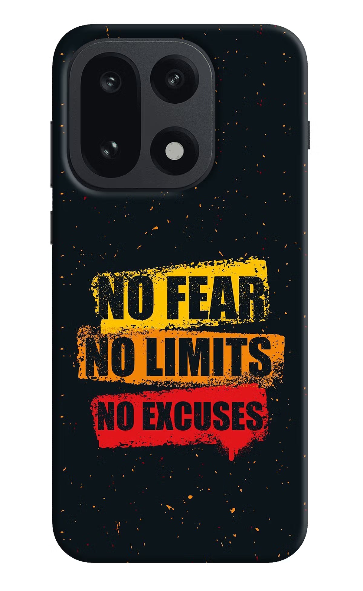 No Fear No Limits No Excuse OnePlus 15 Hard Case Back Cover by Casekaro