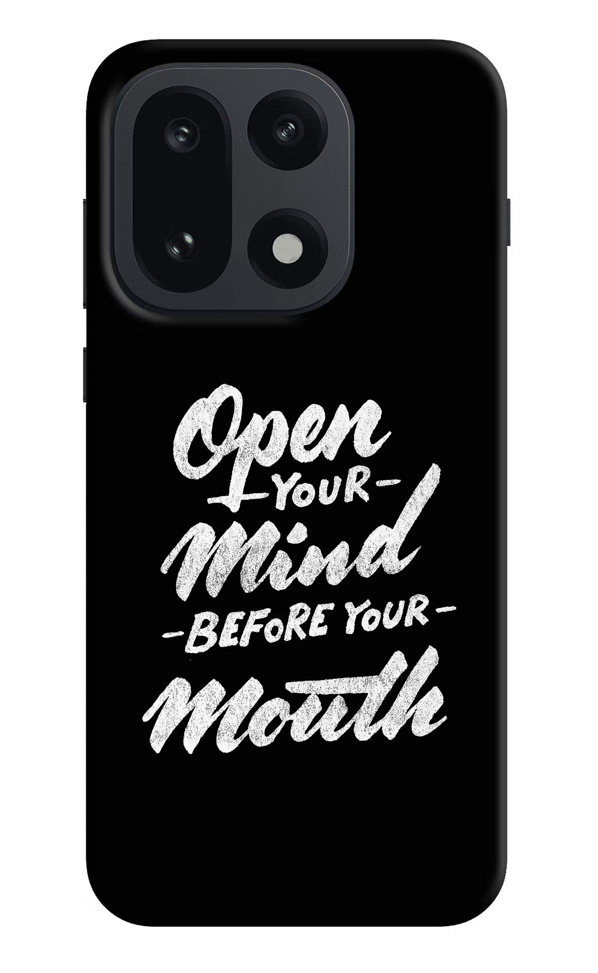 Open Your Mind Before Your Mouth OnePlus 15 Hard Case Back Cover by Casekaro