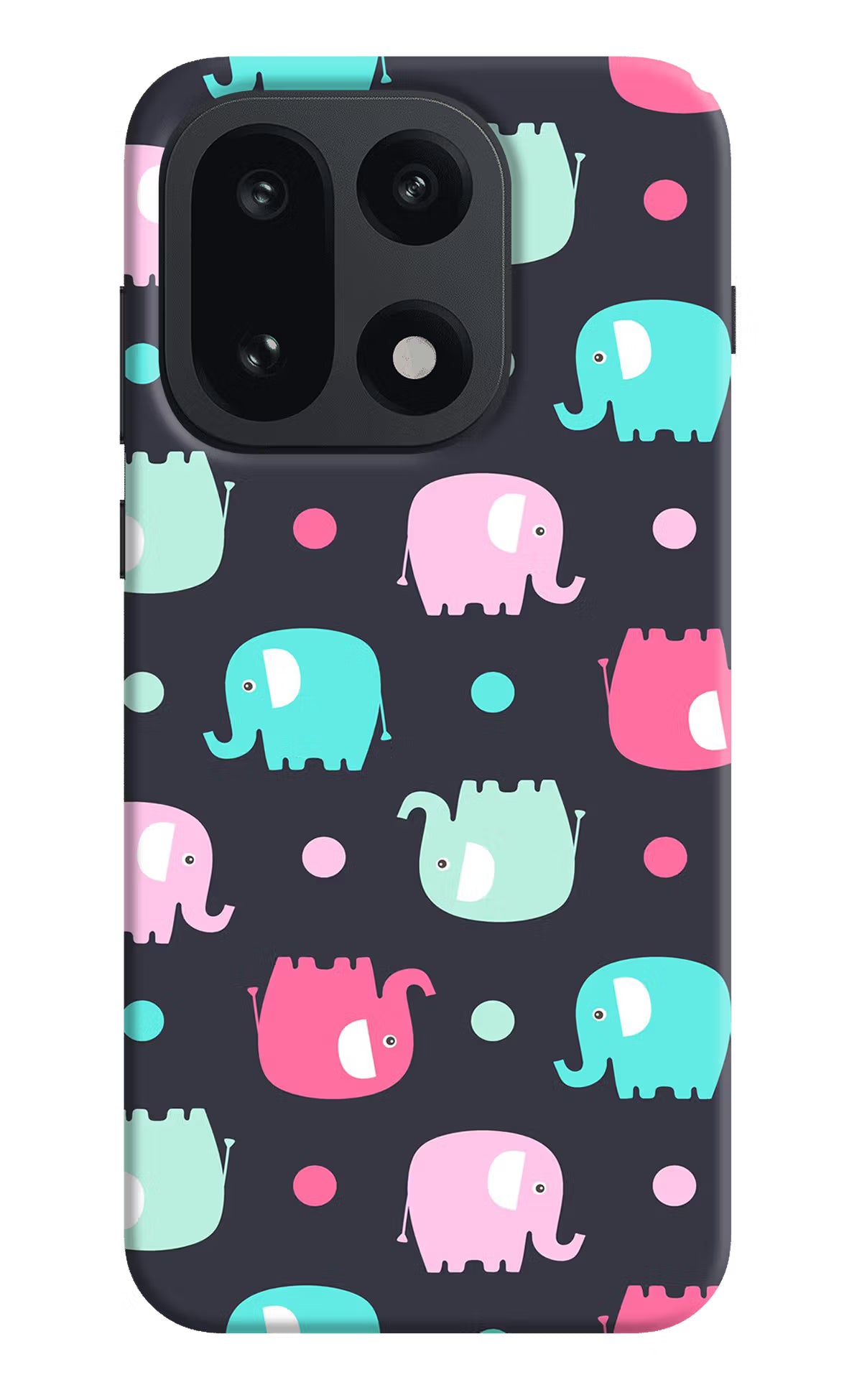 Elephants OnePlus 15 Hard Case Back Cover by Casekaro