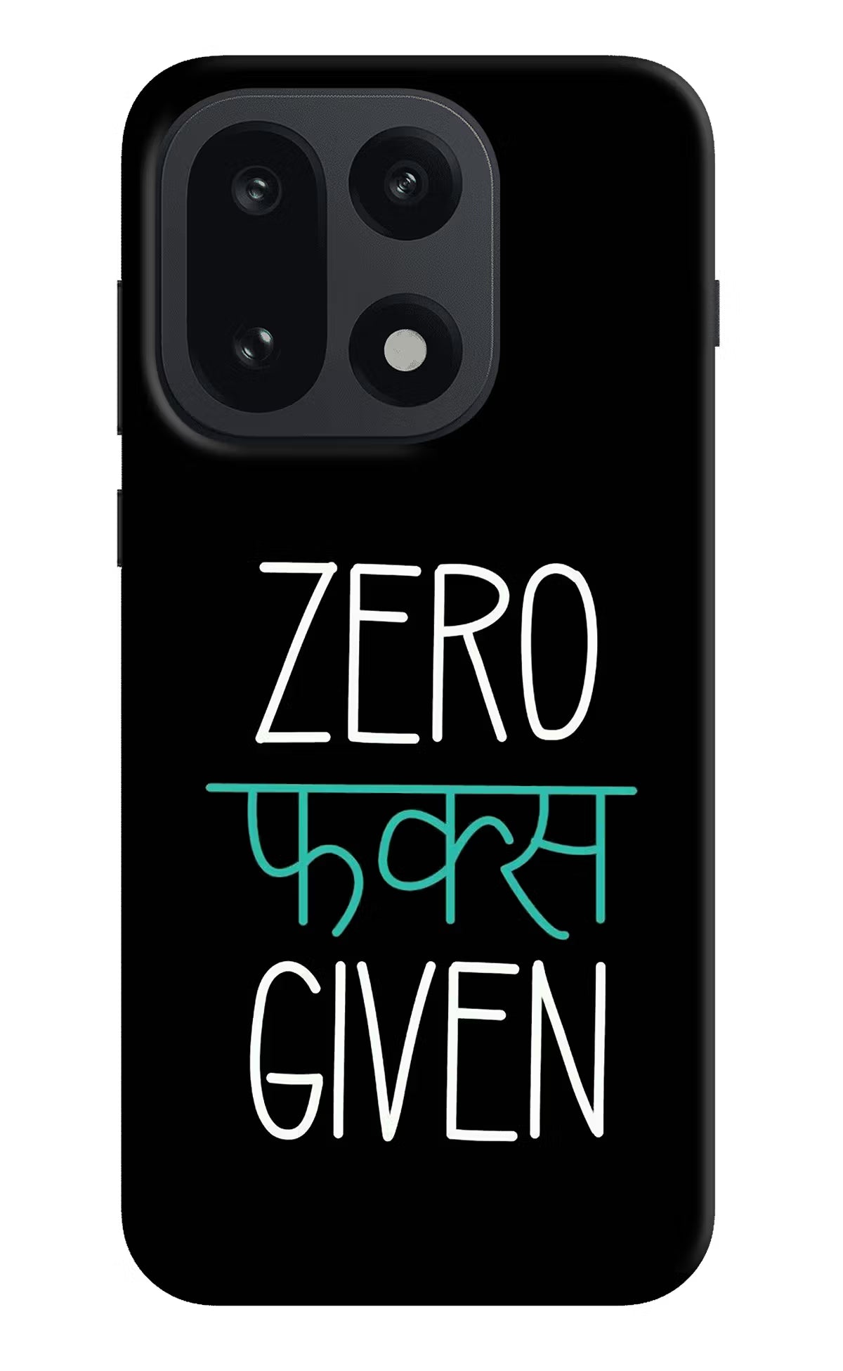 Zero Fucks Given OnePlus 15 Hard Case Back Cover by Casekaro