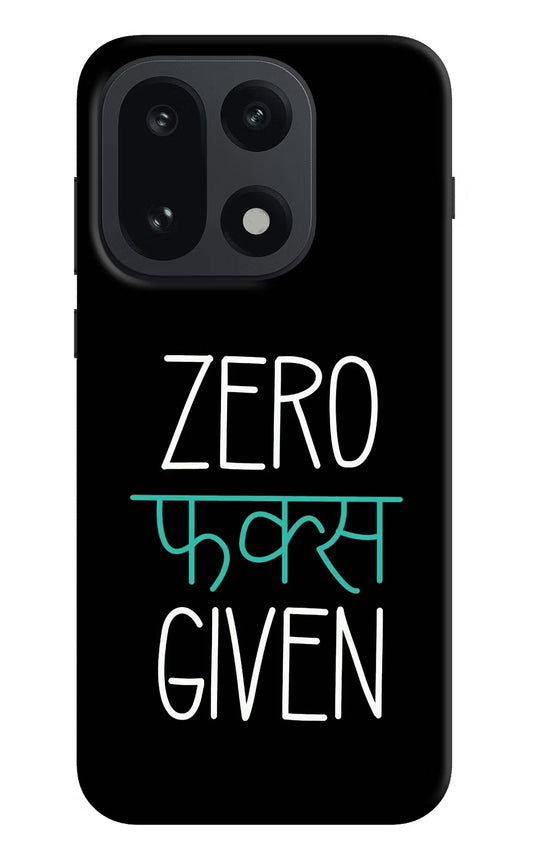 Zero Fucks Given OnePlus 15 Hard Case Back Cover by Casekaro