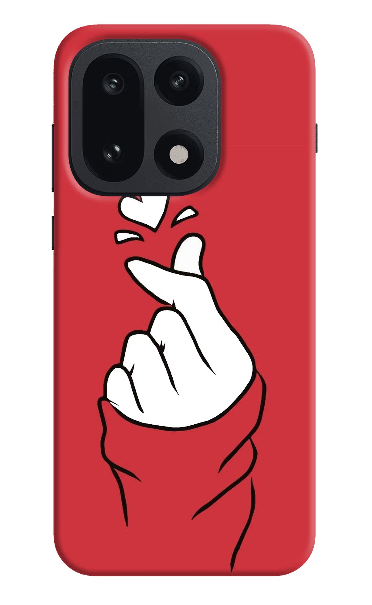 Korean Love Sign OnePlus 15 Hard Case Back Cover by Casekaro