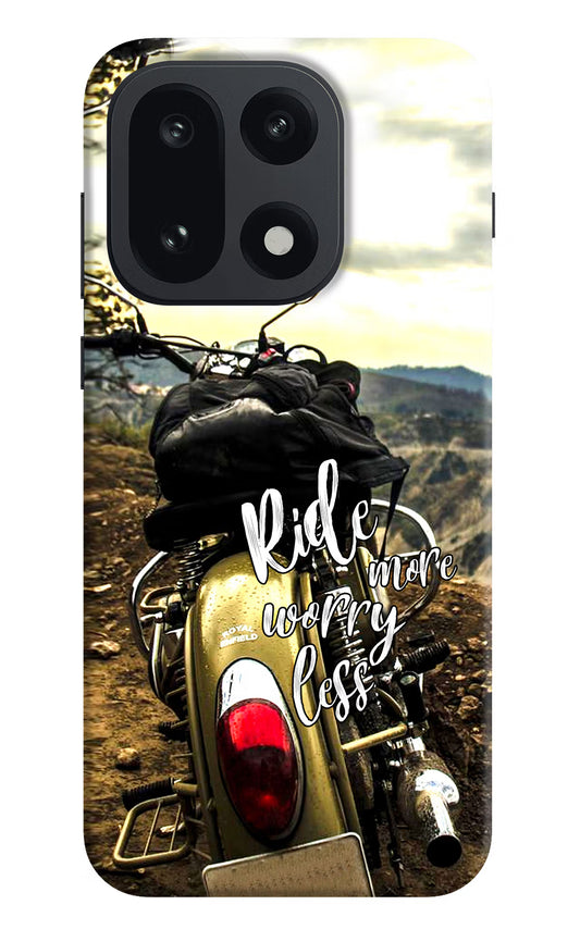 Ride More Worry Less OnePlus 15 Hard Case Back Cover by Casekaro