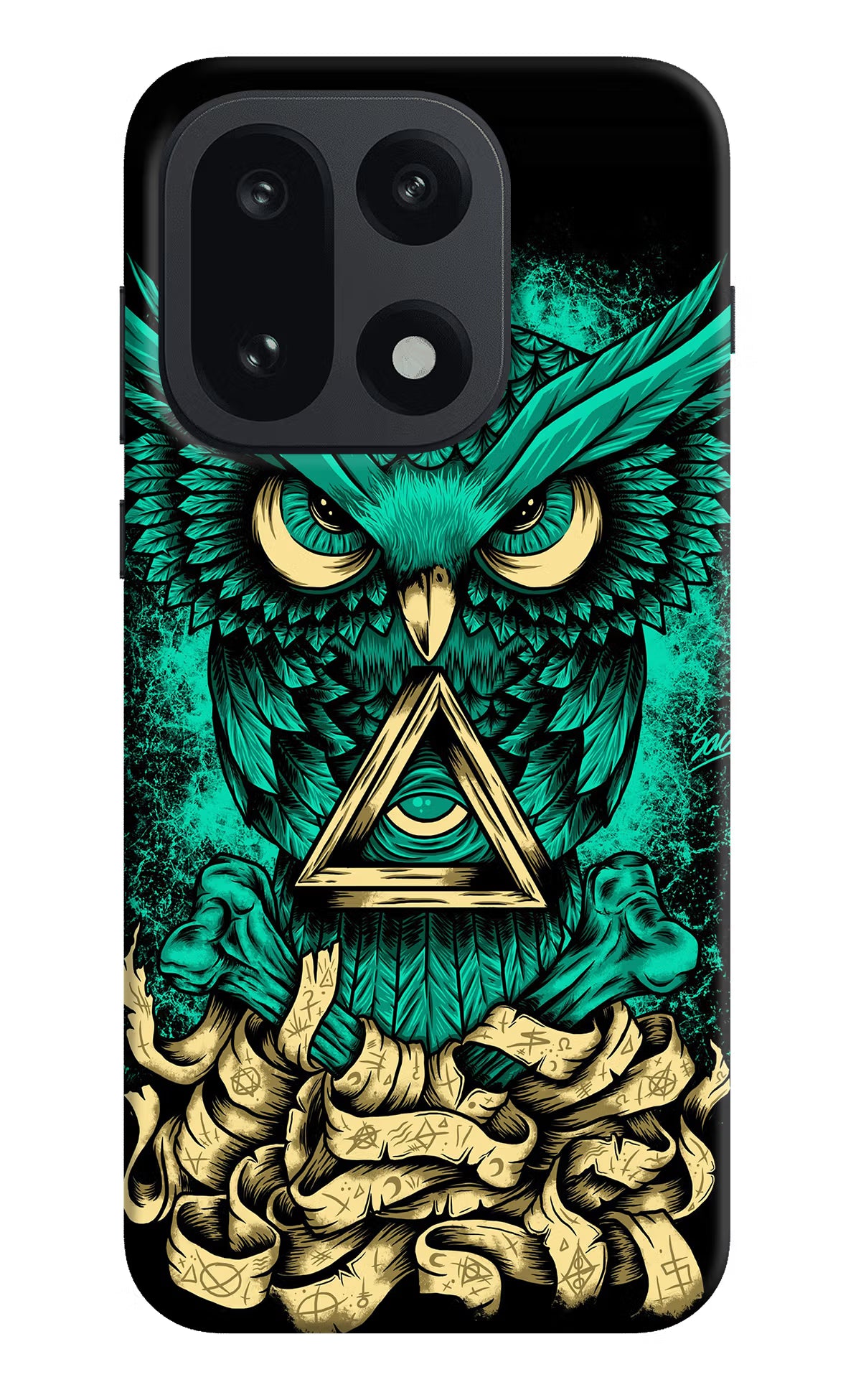 Green Owl OnePlus 15 Hard Case Back Cover by Casekaro