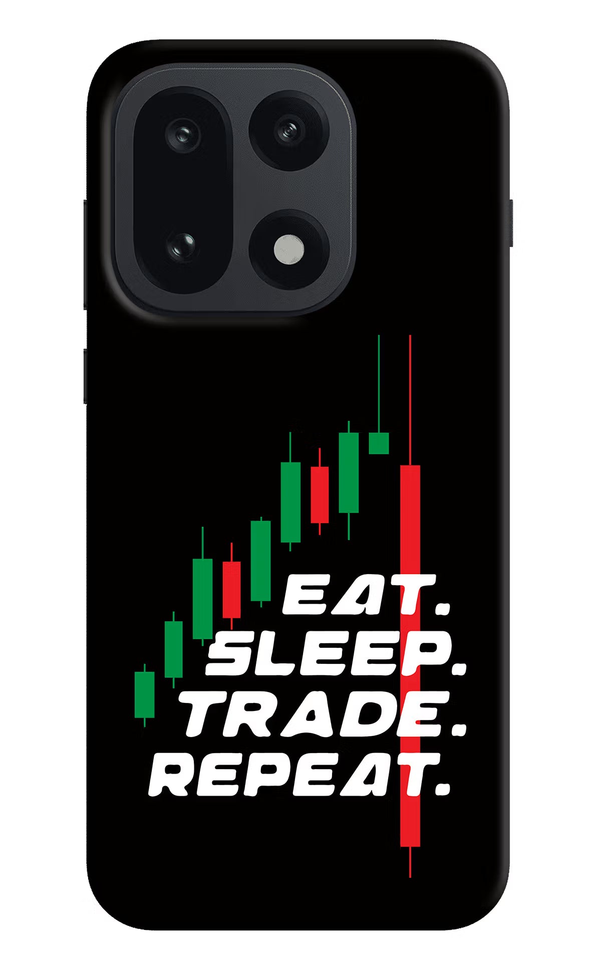 Eat Sleep Trade Repeat OnePlus 15 Hard Case Back Cover by Casekaro