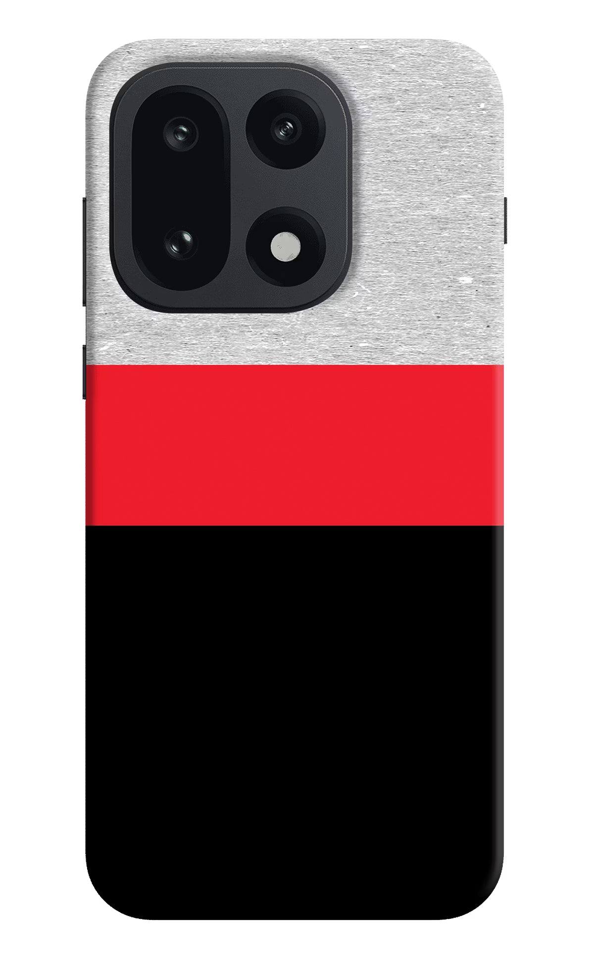 Tri Color Pattern OnePlus 15 Hard Case Back Cover by Casekaro