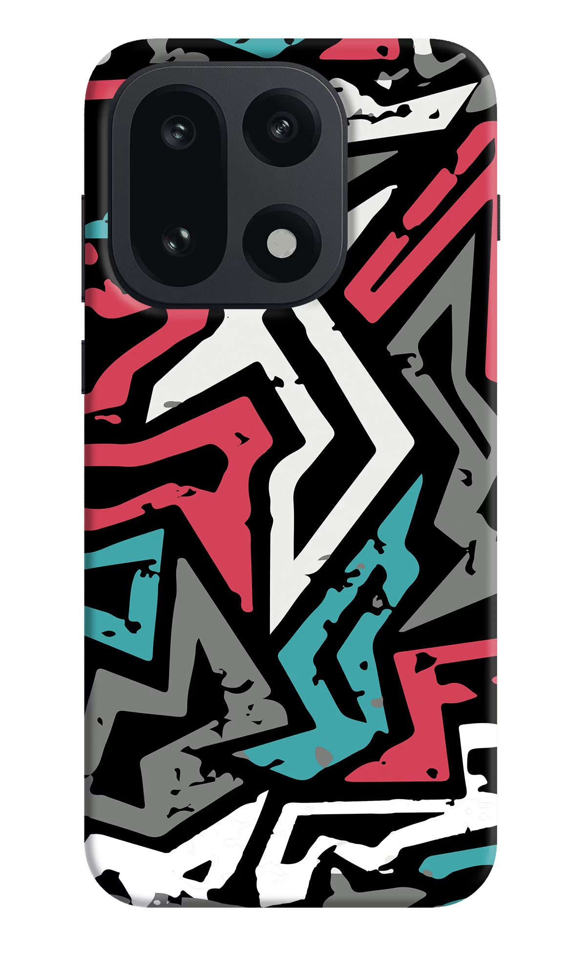 Geometric Graffiti OnePlus 15 Hard Case Back Cover by Casekaro