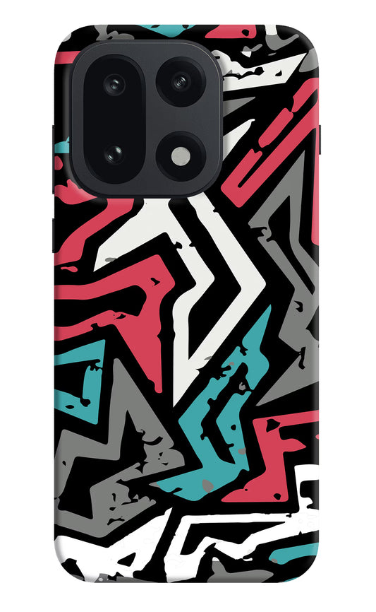 Geometric Graffiti OnePlus 15 Hard Case Back Cover by Casekaro