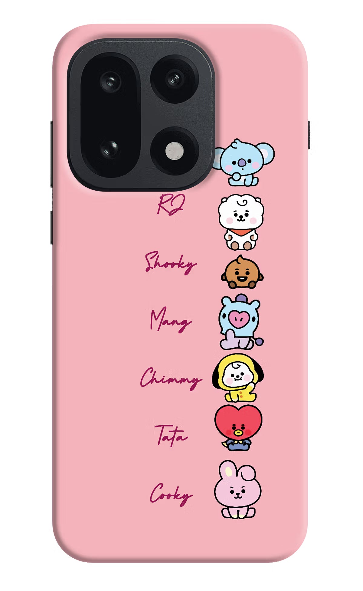 BTS names OnePlus 15 Hard Case Back Cover by Casekaro