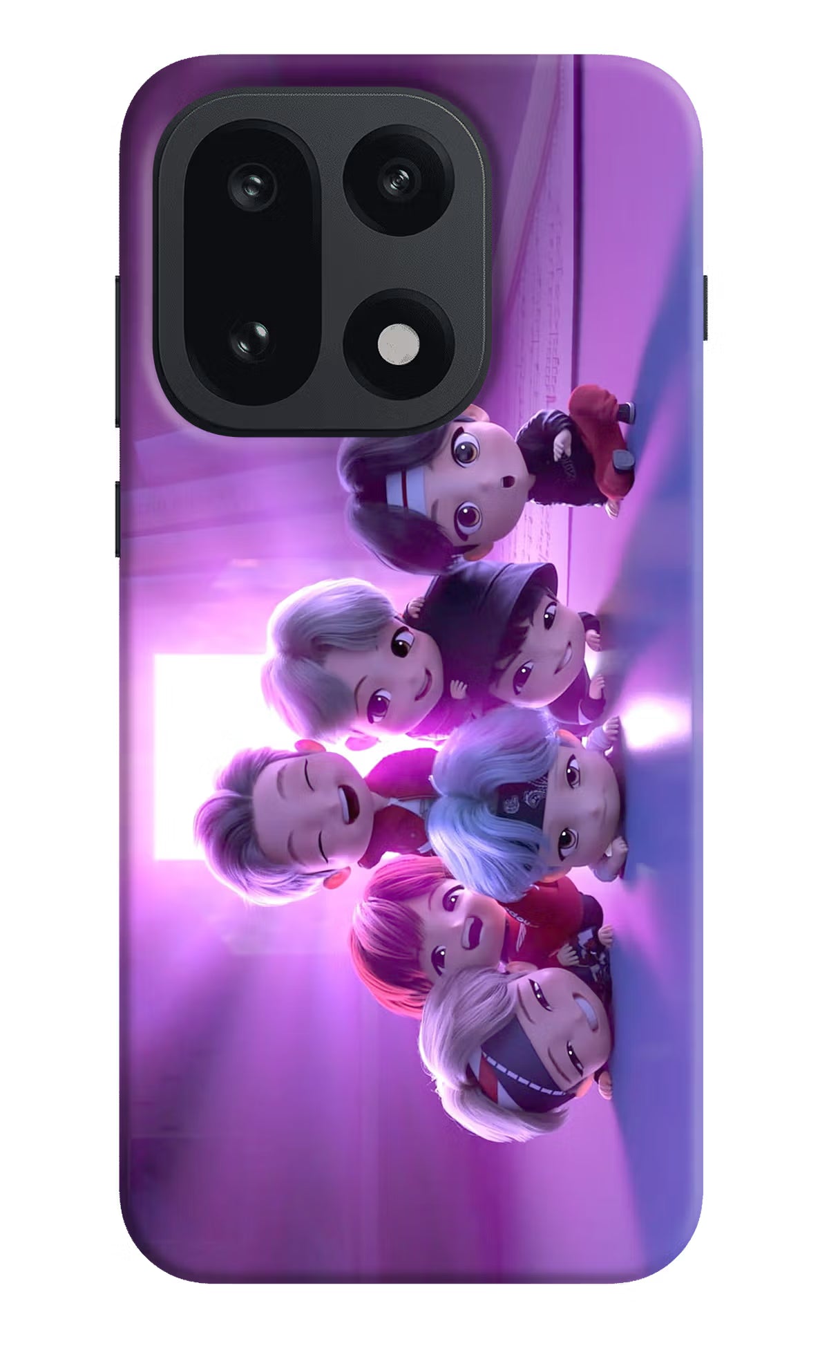 BTS Chibi OnePlus 15 Hard Case Back Cover by Casekaro