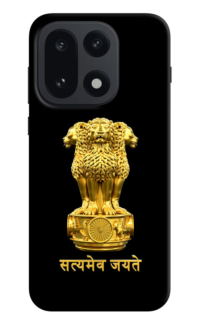 Satyamev Jayate Golden OnePlus 15 Hard Case Back Cover by Casekaro