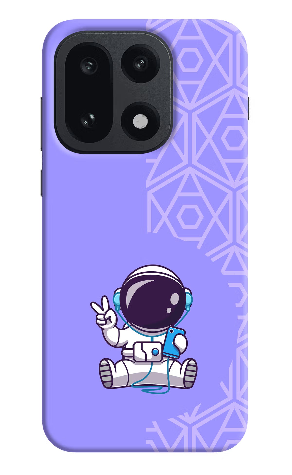 Cute Astronaut Chilling OnePlus 15 Hard Case Back Cover by Casekaro