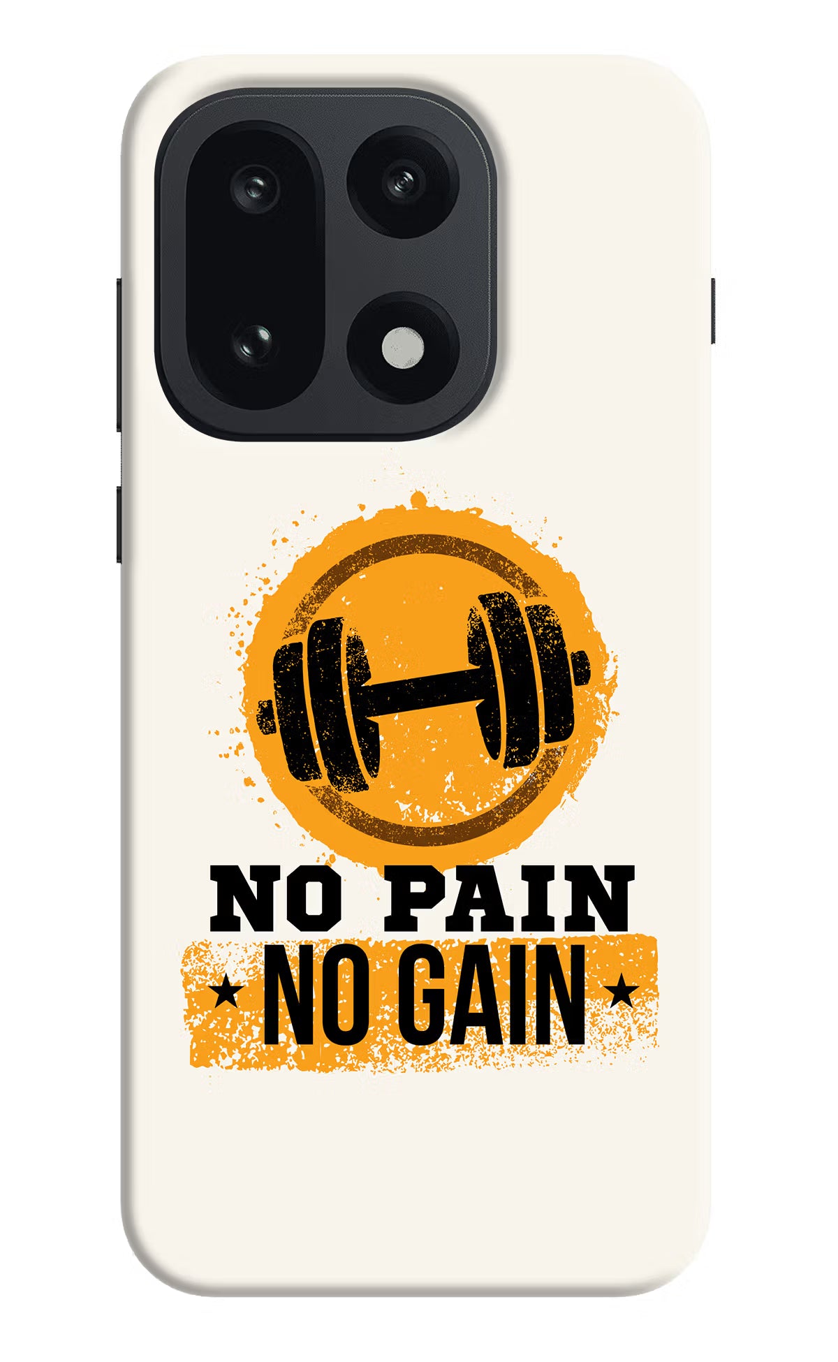 No Pain No Gain OnePlus 15 Hard Case Back Cover by Casekaro