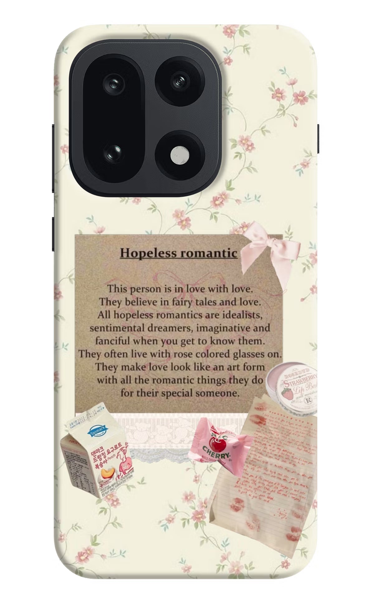 Hopeless Romantic OnePlus 15 Hard Case Back Cover by Casekaro