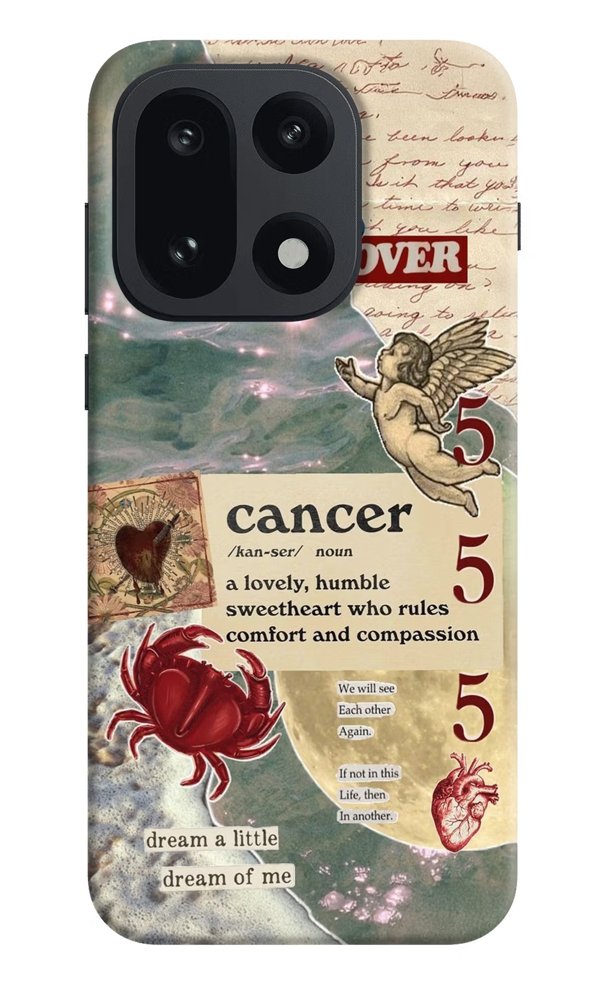 Cancer Zodiac OnePlus 15 Hard Case Back Cover by Casekaro