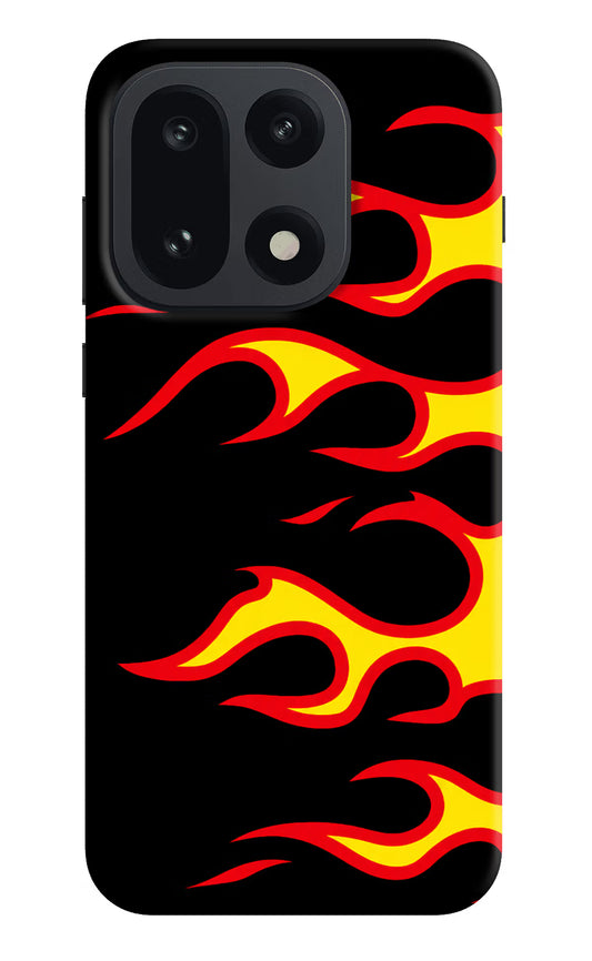 Side Sweep Flames OnePlus 15 Hard Case Back Cover by Casekaro