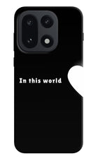 This World OnePlus 15 Hard Case Back Cover by Casekaro