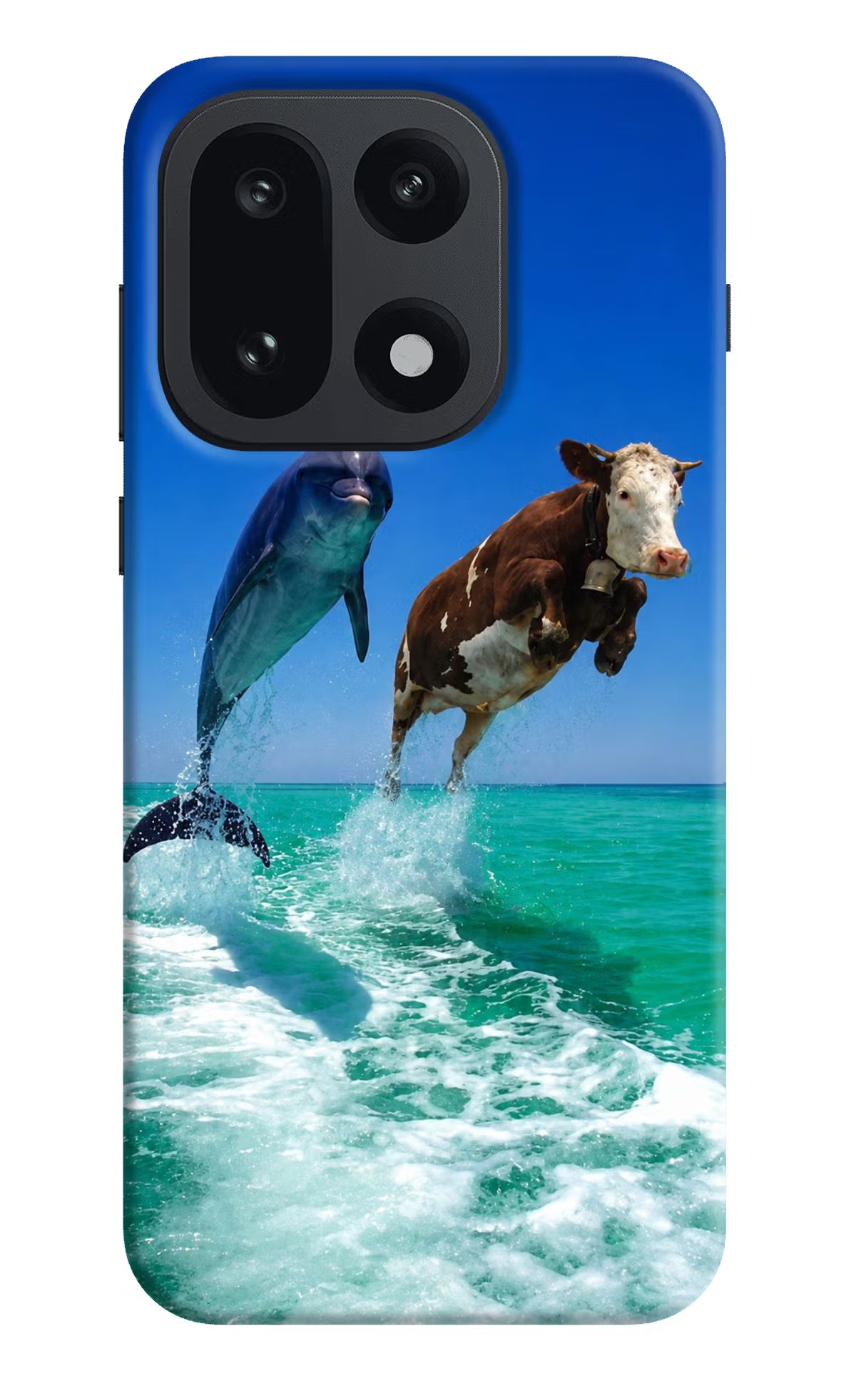 Dolphin vs Cow OnePlus 15 Hard Case Back Cover by Casekaro