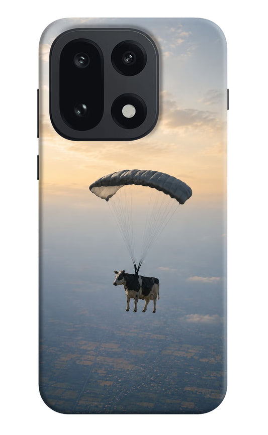 Skydiving Cow OnePlus 15 Hard Case Back Cover by Casekaro