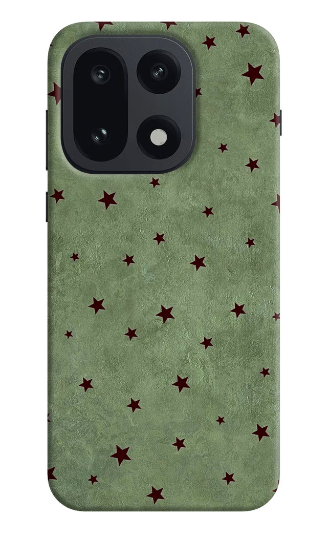 Green Stars OnePlus 15 Hard Case Back Cover by Casekaro