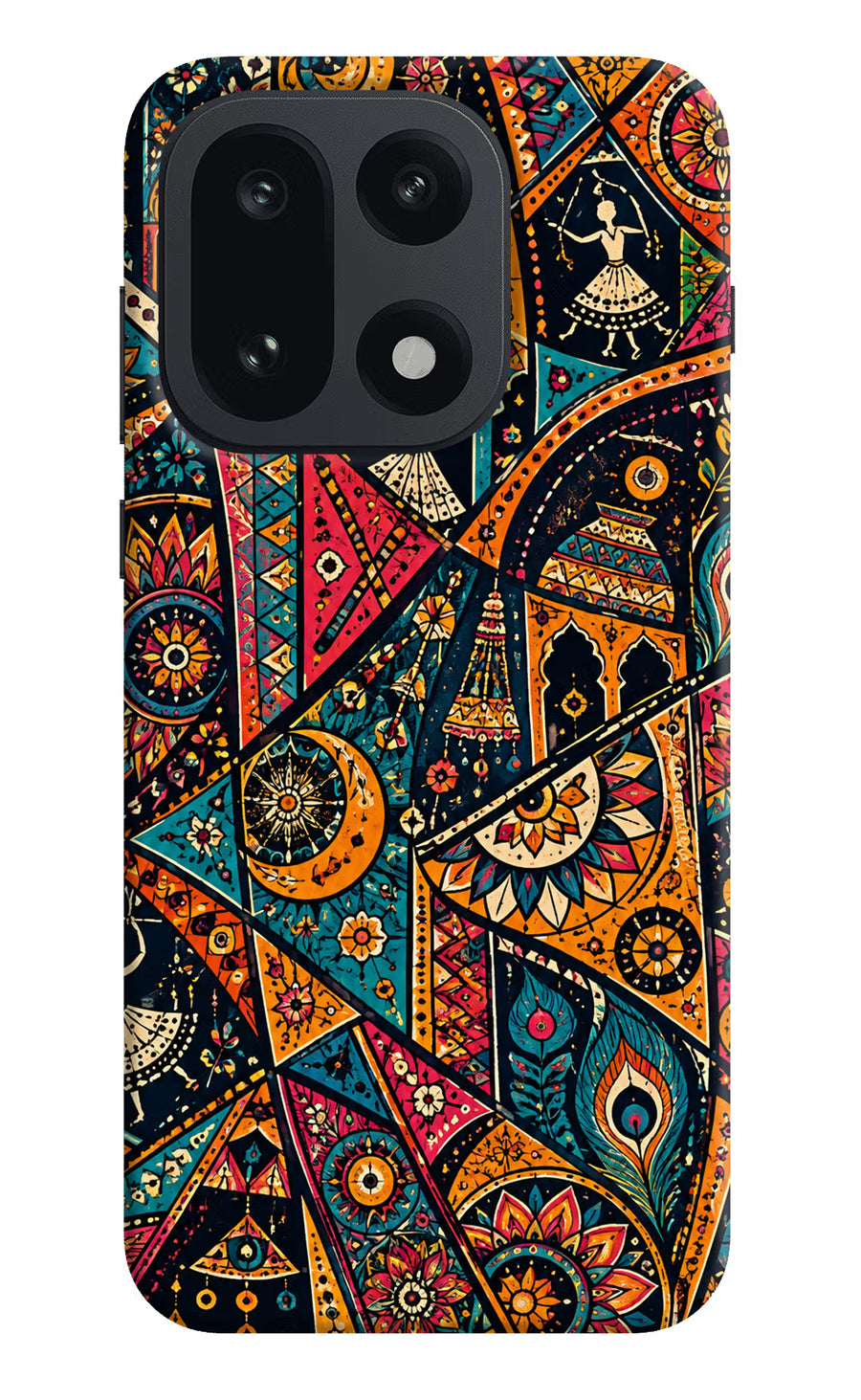 Folk Print OnePlus 15 Back Cover, Hard case