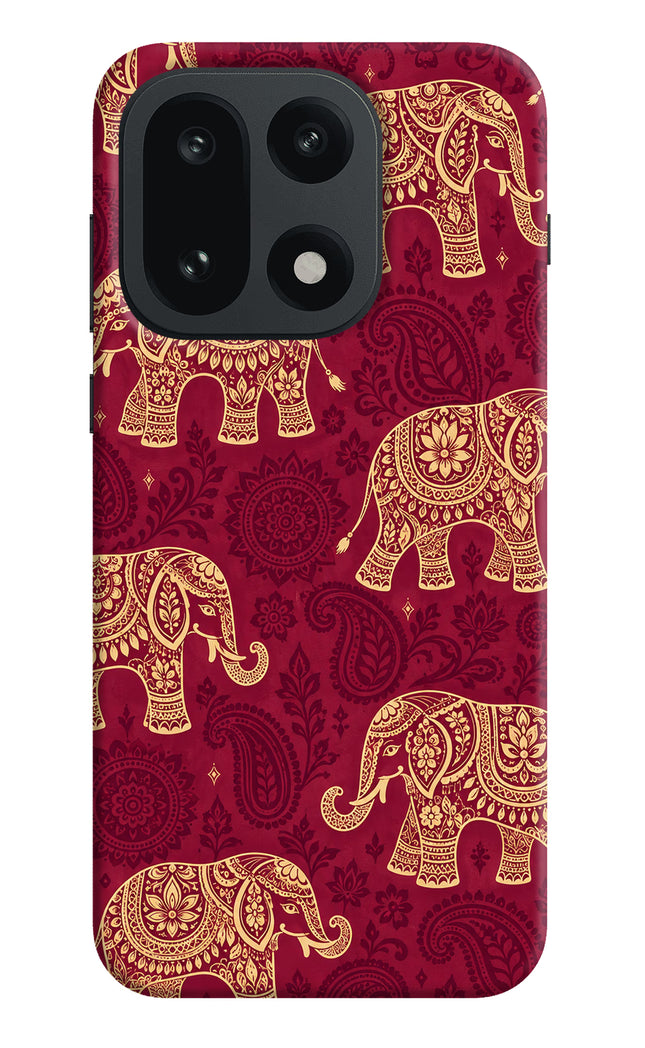 Maroon Elephant OnePlus 15 Back Cover