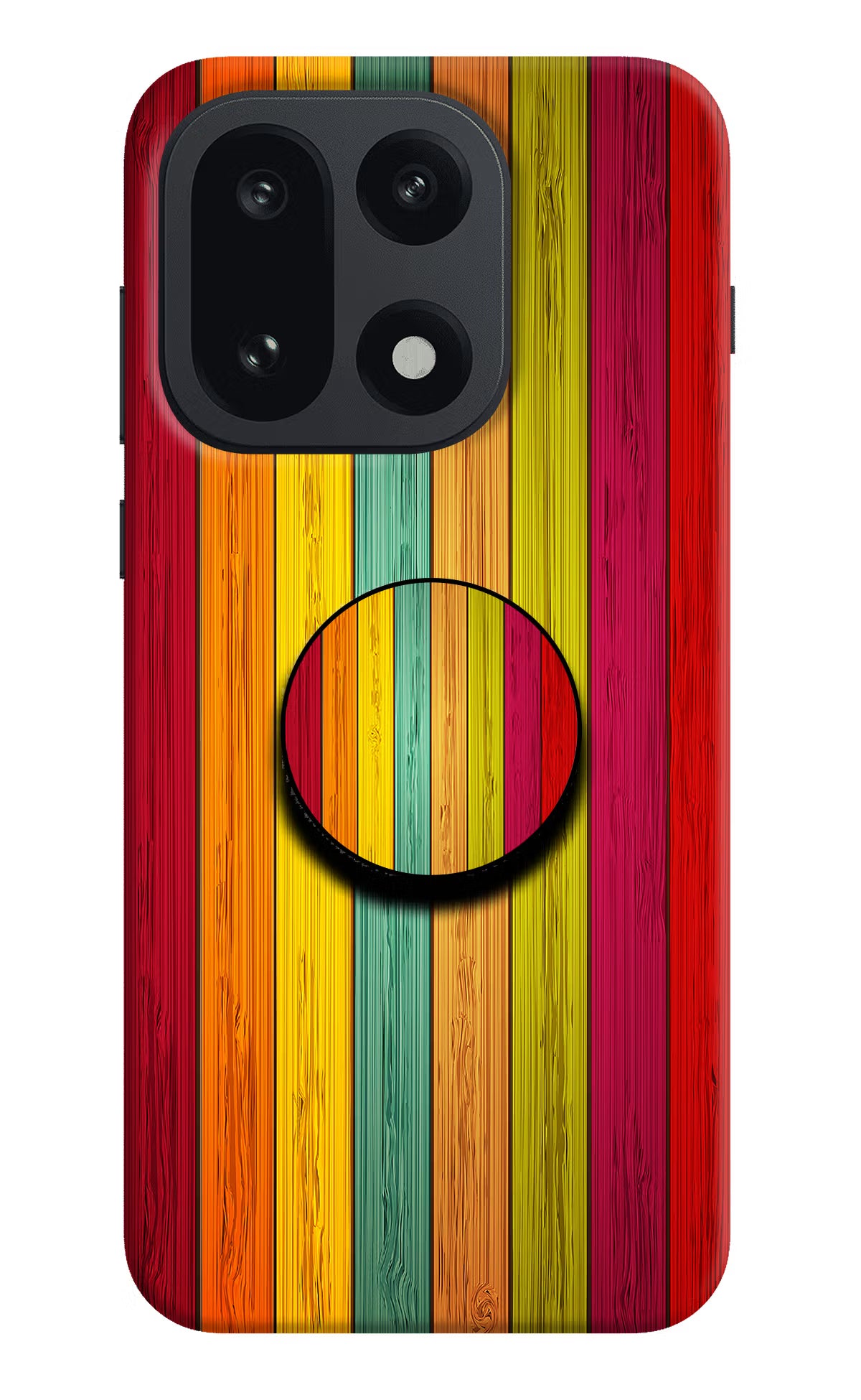Multicolor Wooden OnePlus 15 Pop Case by Casekaro