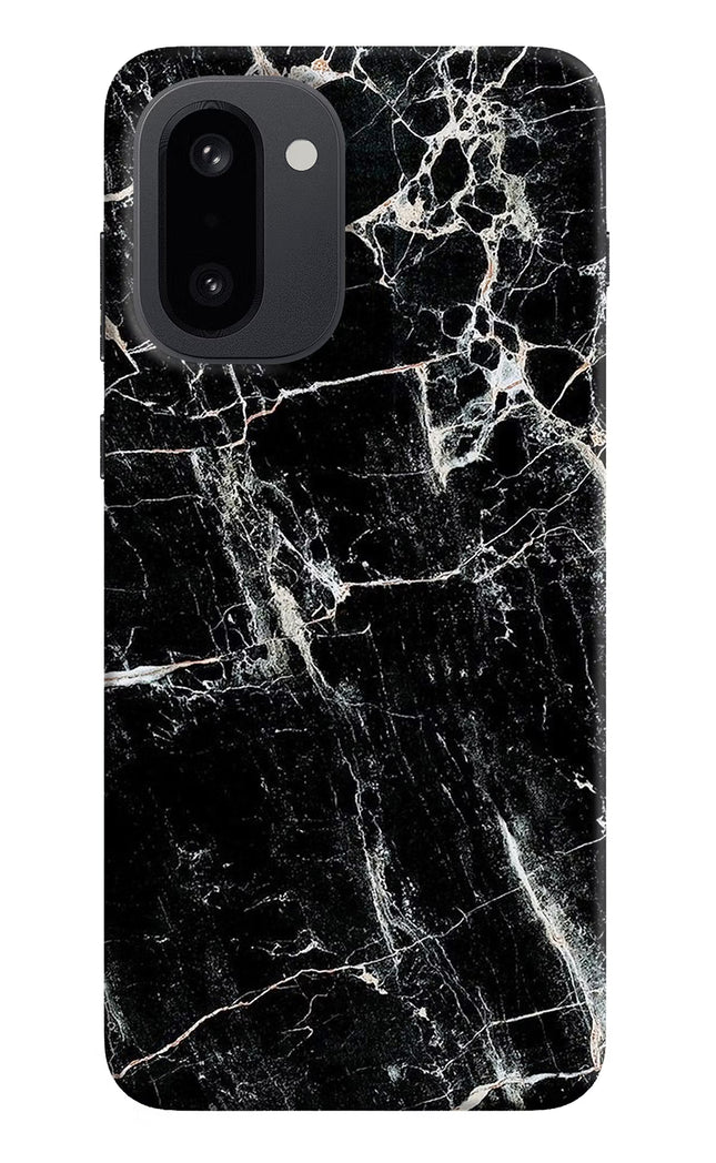 Black Marble Texture OnePlus 15R Hard Case Back Cover by Casekaro